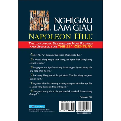 nghĩ giàu và làm giàu (khổ nhỏ) napoleon hill