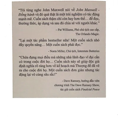 cùng john maxwell Đồng hành john c. maxwell