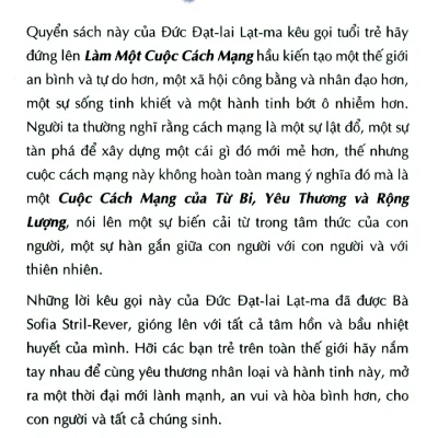 cuộc cách mạng từ bi Đức dạt lai lạt ma, sofia stril rever