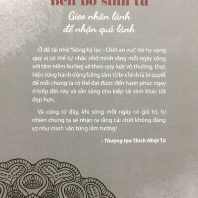 bên bờ sinh tử gieo nhân lành Để nhận quả lành thích nhật từ