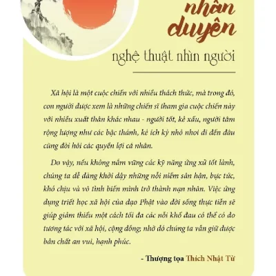 sống như nhân duyên nghệ thuật nhìn người thích nhật từ