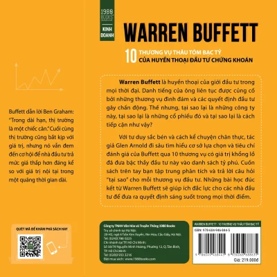 warren buffett 10 thương vụ thâu tóm bạc tỷ của huyền thoại Đầu tư chứng khoán glen arnold