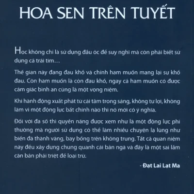 hoa sen trên tuyết nguyên phong