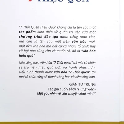 7 thói quen hiệu quả (bìa cứng) stephen r. covey