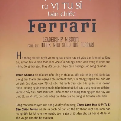 thuật lãnh Đạo từ vị tu sĩ bán chiếc ferrari robin sharma
