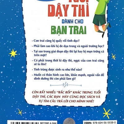 cẩm nang tuổi dậy thì dành cho bạn trai hà minh