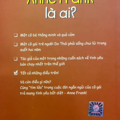 bộ sách chân dung những người thay Đổi thế giới anne frank là ai? ann abramson , nancy harrison