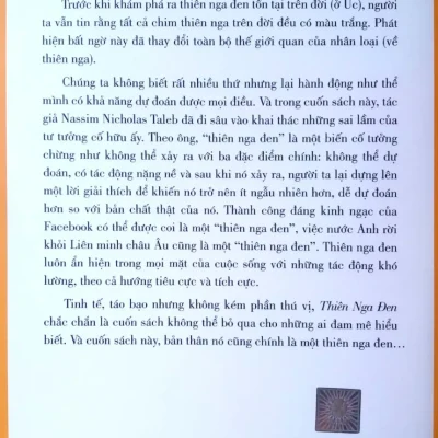 thiên nga Đen nassim nicholas taleb