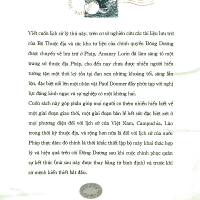 paul doumer toàn quyền Đông dương (1897 1902): bàn Đạp thuộc Địa amaury lorin
