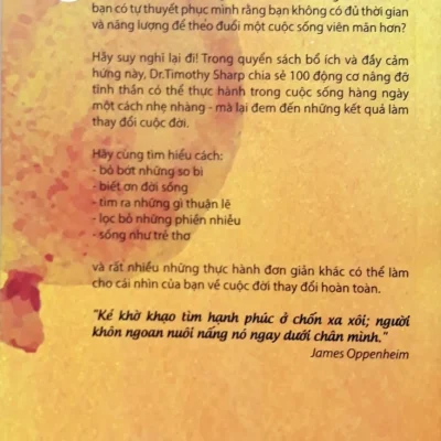 100 cách sống hạnh phúc cẩm nang dành cho người bận rộn timothy j. sharp