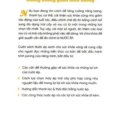 juice nước Ép xanh cho sức khỏe vàng rockridge press