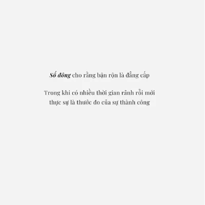 Đừng chạy theo số Đông kiên trần