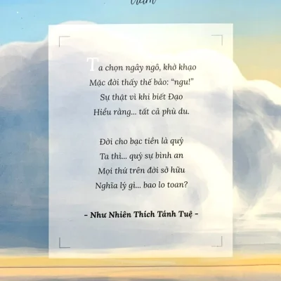 an nhiên giữa những thăng trầm như nhiên thích tánh tuệ