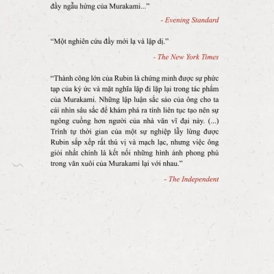 haruki murakami và Âm nhạc của ngôn từ jay rubin