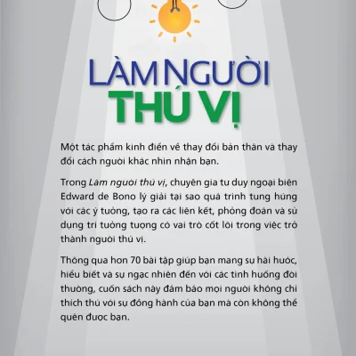 làm người thú vị edward de bono
