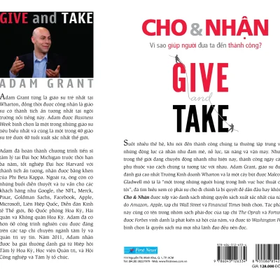cho và nhận adam grant