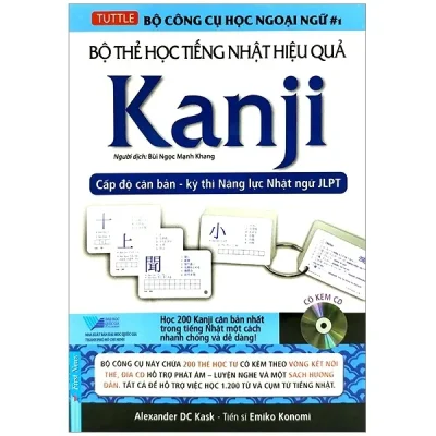 bộ thẻ học tiếng nhật hiệu quả kanji cấp Độ căn bản kỳ thi năng lực nhật ngữ jlpt emiko konomi, alexander dc kask