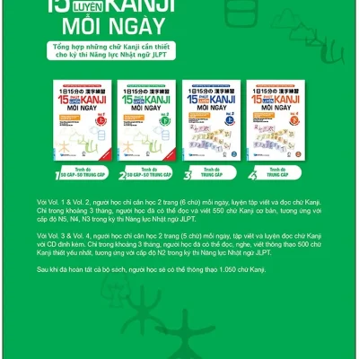 15 phút luyện kanji mỗi ngày vol 2 trường nhật ngữ quốc tế kcp