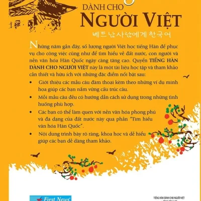 tiếng hàn dành cho người việt (kèm 2cd) (tái bản 2018) mỹ trinh, minh khang