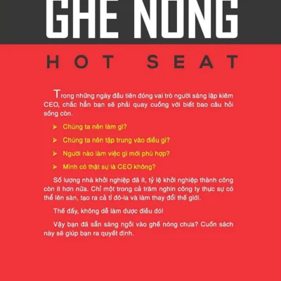 ghế nóng cẩm nang toàn diện cho ceo khởi nghiệp dan shapiro