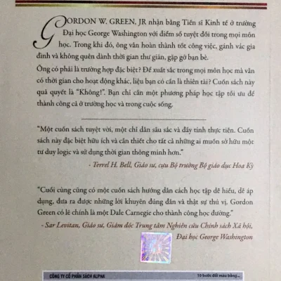 10 bước Đổi màu bằng tốt nghiệp gordon w. green