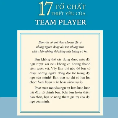17 tố chất thiết yếu của team player john c. maxwell