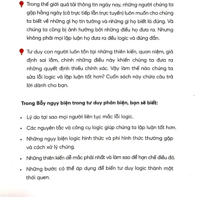 bẫy ngụy biện trong tư duy phản biện nhóm tác giả thinknetic