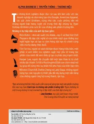 cách tạo ra các sản phẩm trường tồn ryan holiday