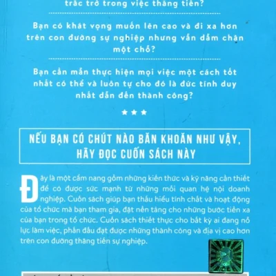 ai sẽ Được thăng tiến góc nhìn, nguyên tắc và các bước Đi Để thành công trong doanh nghiệp nguyễn thụy, khánh chương
