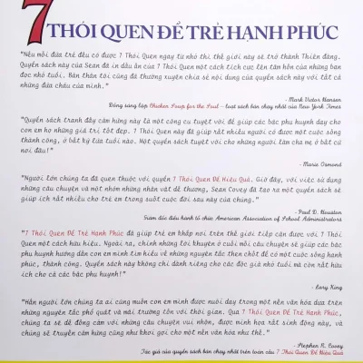 7 thói quen Để trẻ hạnh phúc (song ngữ) sean covey