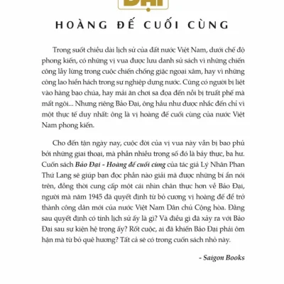 bảo Đại hoàng Đế cuối cùng lý nhân phan thứ lang