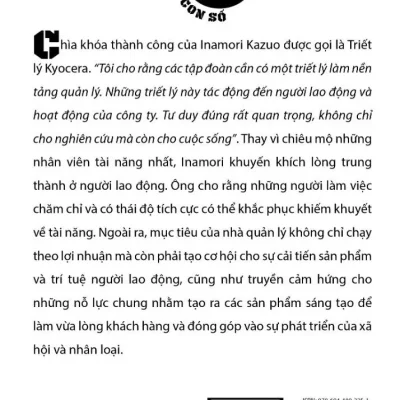 thách thức từ con số 0 inamori kazuo