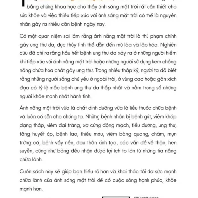 chữa lành bằng Ánh sáng mặt trời andreas moritz