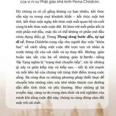 thong dong bước Đến tự tại Đi về pema chödrön
