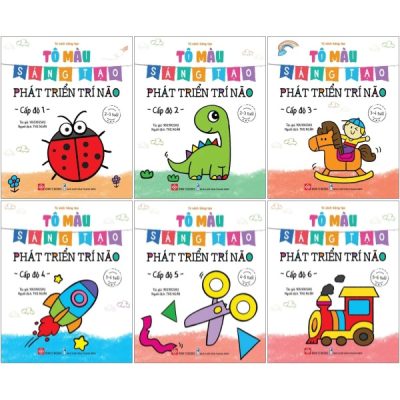 Bộ Sách Tô Màu Sáng Tạo - Phát Triển Trí Não (Bộ 6 Cuốn) - Youyoushu