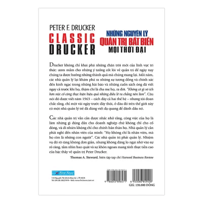 những nguyên lý quản trị bất biến mọi thời Đại peter drucker