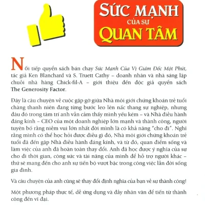sức mạnh của sự quan tâm ken blanchard, s. truett cathy