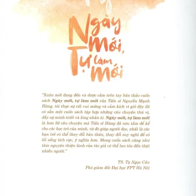 ngày mới, tự làm mới nguyễn mạnh hùng