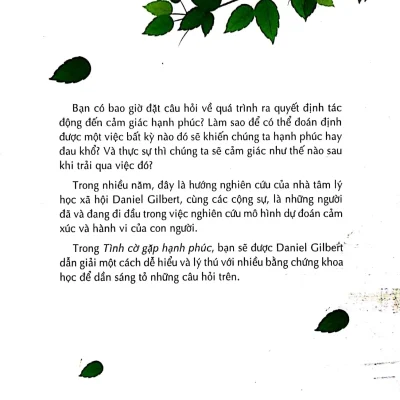 tình cờ gặp hạnh phúc daniel gilbert