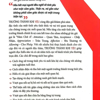 trưởng thành khi yêu david richo