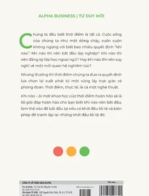 khi nào bí mật khoa học của thời Điểm hoàn hảo daniel h. pink