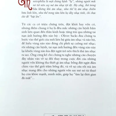 những kẻ cuồng nhạc musicophilia câu chuyện về Âm nhạc và não bộ oliver sacks