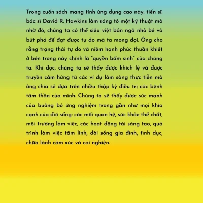 letting go lộ trình Đi Đến sự buông bỏ david r. hawkins