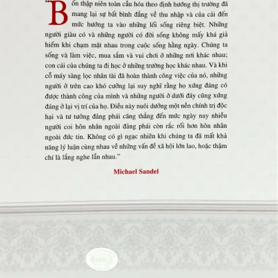 tính chuyên chế của chế Độ nhân tài michael sandel