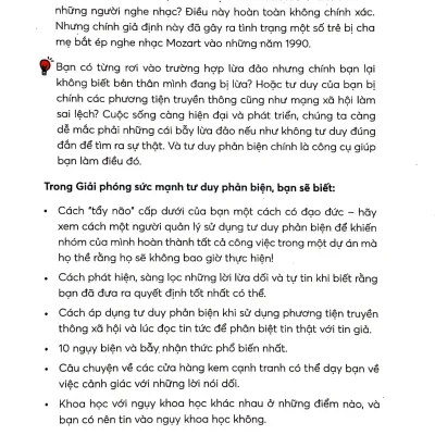 giải phóng sức mạnh tư duy phản biện nhóm tác giả thinknetic