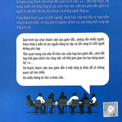 nghệ thuật quản trị khởi nghiệp brad feld, mahendra ramsinghani