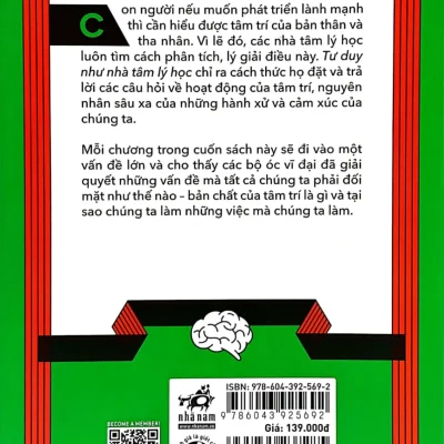 tư duy như nhà tâm lý học nắm bắt hoạt Động của tâm trí con người anne rooney