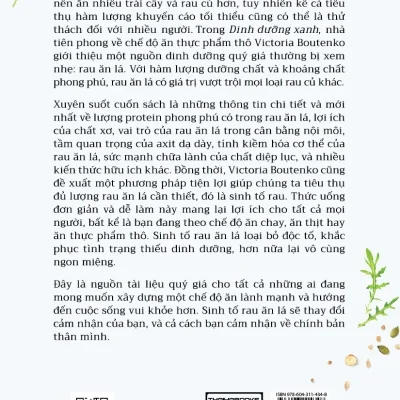 dinh dưỡng xanh victoria boutenko