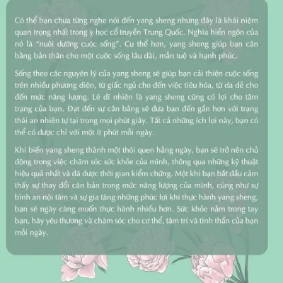 yang sheng dưỡng lành cơ thể, làm Đẹp tâm hồn katie brindle