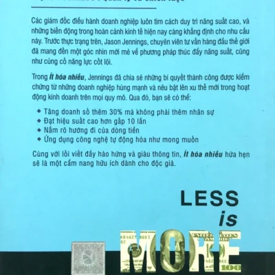 less is more Ít hóa nhiều jason jennings